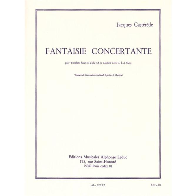 (楽譜) 協奏的幻想曲(ファンタジー・コンチェルタンテ) / 作曲:ジャック・カステレード (バス・トロンボーン or テューバ&ピアノ)