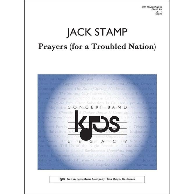 (楽譜) 苦難に満ちた国家への祈り / 作曲:ジャック・スタンプ (吹奏楽)(スコア+パート譜セット)