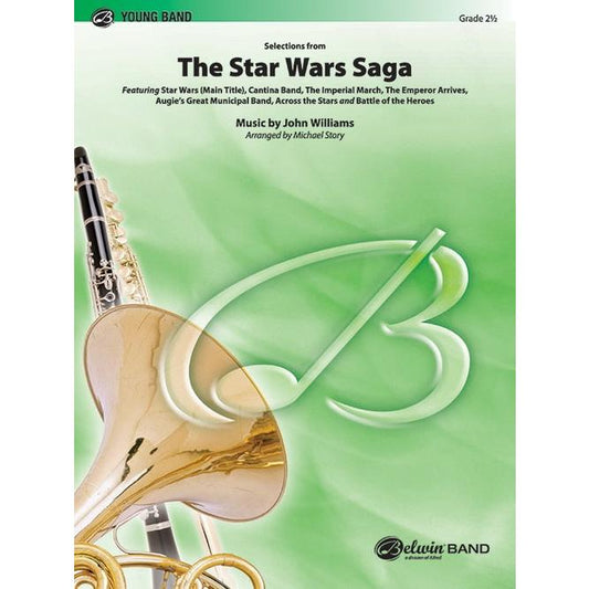 (楽譜) 「スター・ウォーズ・サガ」セレクション / 作曲：ジョン・ウィリアムズ　編曲：マイケル・ストーリー (吹奏楽)(スコア+パート譜セット)