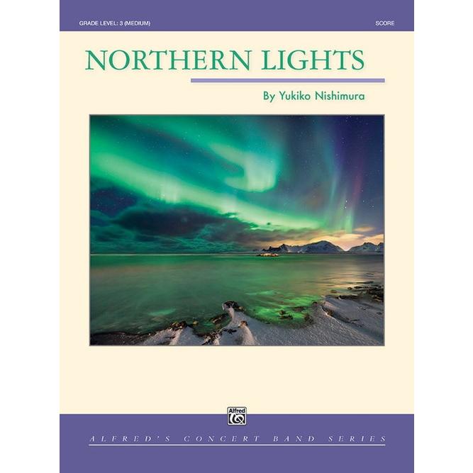 (楽譜) Northern Lights / 作曲：西邑由記子 (吹奏楽)(スコア+パート譜セット)