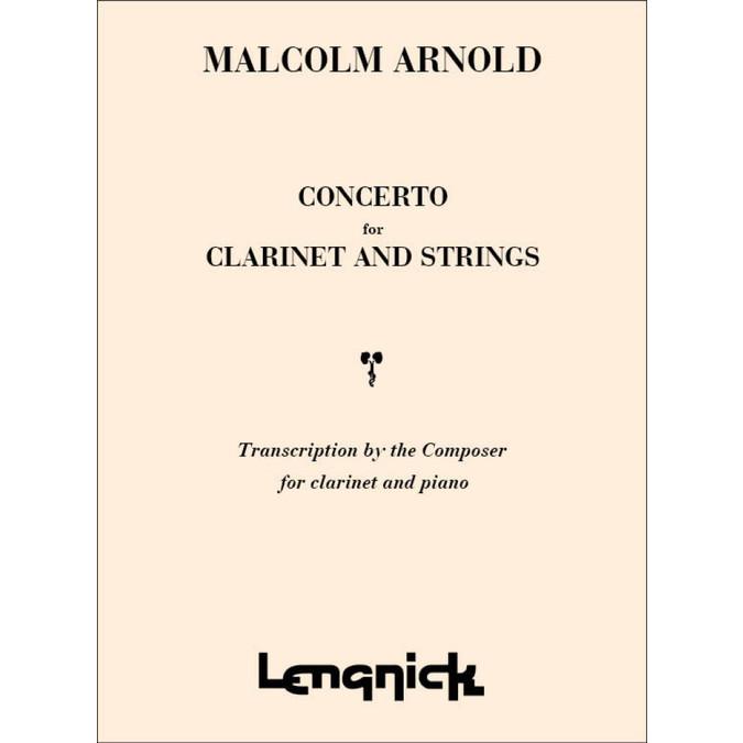 (楽譜) クラリネットと弦楽のための協奏曲 作品20 / 作曲：マルコム・アーノルド (クラリネット＆ピアノ)