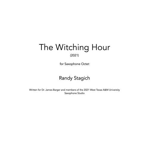 (楽譜) 魔女の時間 / 作曲：ランディ・スタジッチ(サクソフォーン8重奏)