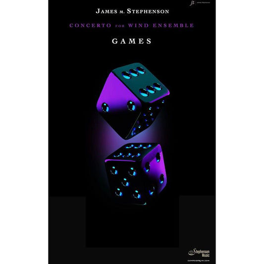(楽譜) 吹奏楽のための協奏曲「ゲームズ」 / 作曲：ジェイムズ・スティーヴンスン (吹奏楽)(スコア+パート譜セット)