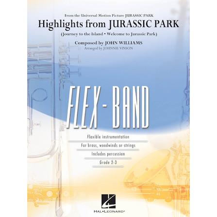 (楽譜) 「ジュラシック・パーク」ハイライト / 編曲：ジョニー・ヴィンソン (5パート フレキシブル吹奏楽)(スコア+パート譜セット)