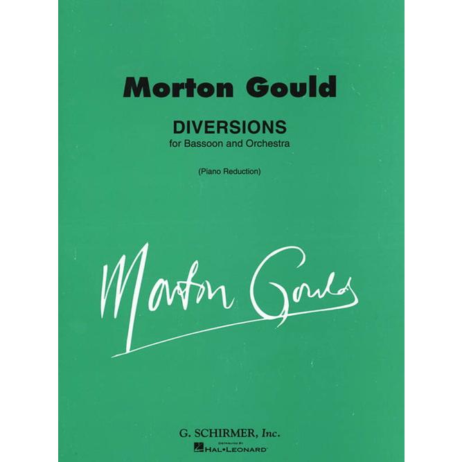 (楽譜) ディヴァージョンズ / 作曲：モートン・グールド (ファゴット＆ピアノ)