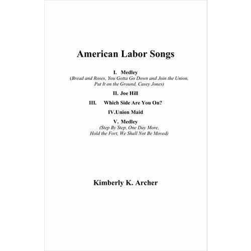 (楽譜) アメリカの労働者の歌 / 作曲：キンバリー・アーチャー (吹奏楽)(スコア+パート譜セット)