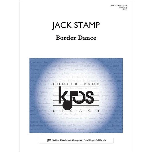 (楽譜) ボーダー・ダンス / 作曲：ジャック・スタンプ (吹奏楽)(スコア+パート譜セット)