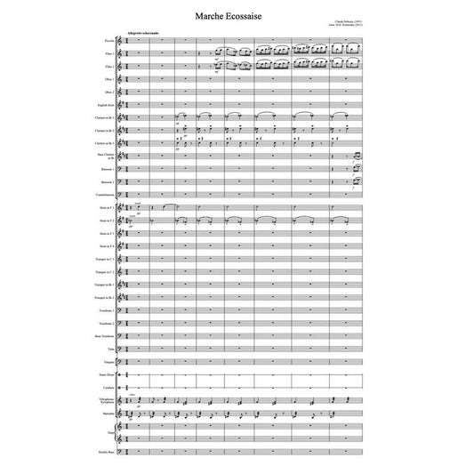 (楽譜) スコットランド風行進曲 / 作曲：クロード・ドビュッシー　編曲：マーク・スキャッタディ (吹奏楽)(スコア+パート譜セット)